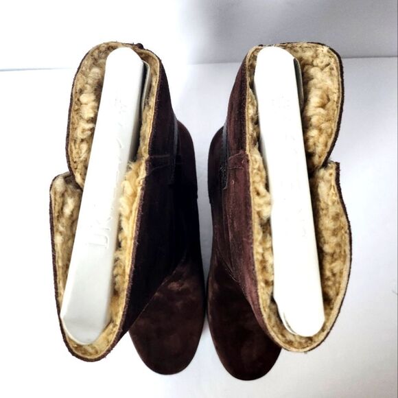 UGG Amoret Shearling Clog Booties Java Size 7 New - Picture 9 of 10